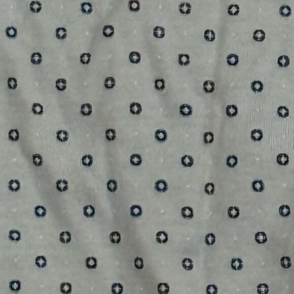 Buttercloth ICY Cotton Slim Fit Button Up Long Sleeve Geometric Dot Shirt Men XL - Picture 3 of 10